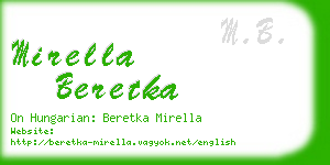 mirella beretka business card